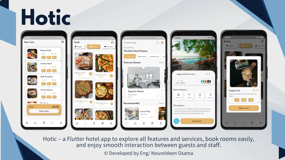 بناء تطبيق Android و iOS باستخدام Flutter (تطبيق متوسط 5 شاشات) - 40$