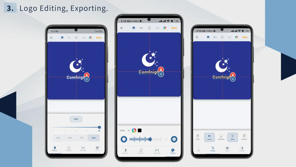 نظام إنشاء الشعارات كامل | تطبيق Flutter للموبايل + Desktop + Backend بسعر 500$