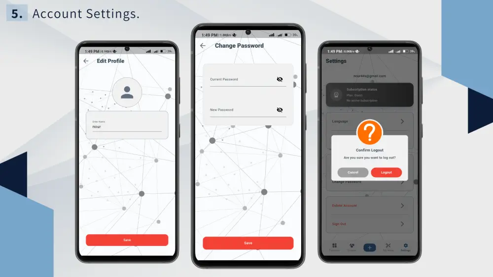 نظام إنشاء الشعارات كامل | تطبيق Flutter للموبايل + Desktop + Backend بسعر 500$