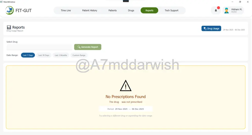 نظام ذكي متكامل لإدارة عيادة طبية (طباعة روشتات طبية و إدارة المرضى والموظفين و الريسيبشن)