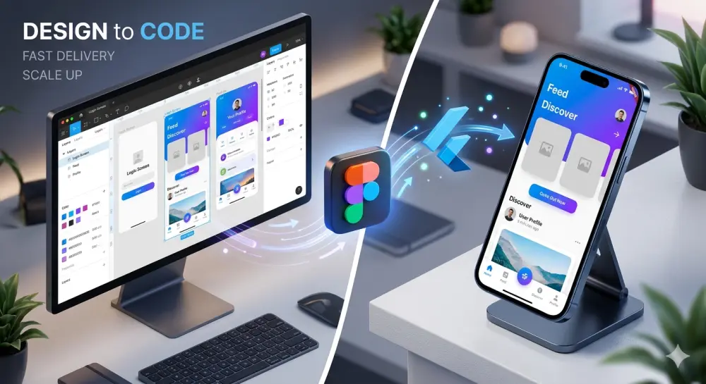 تحويل تصميم Figma إلى Flutter بدقة عالية