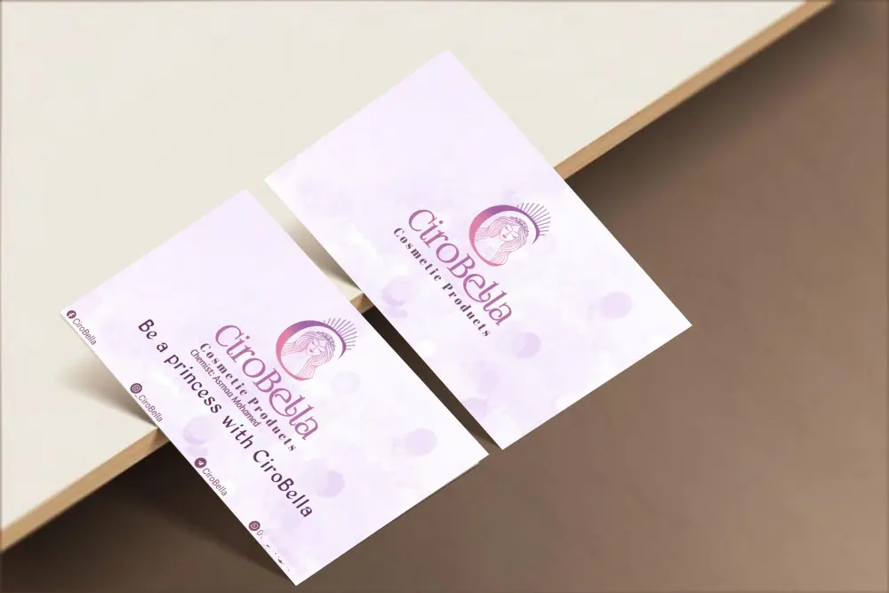 تصميم بيزنس كارد بباركود