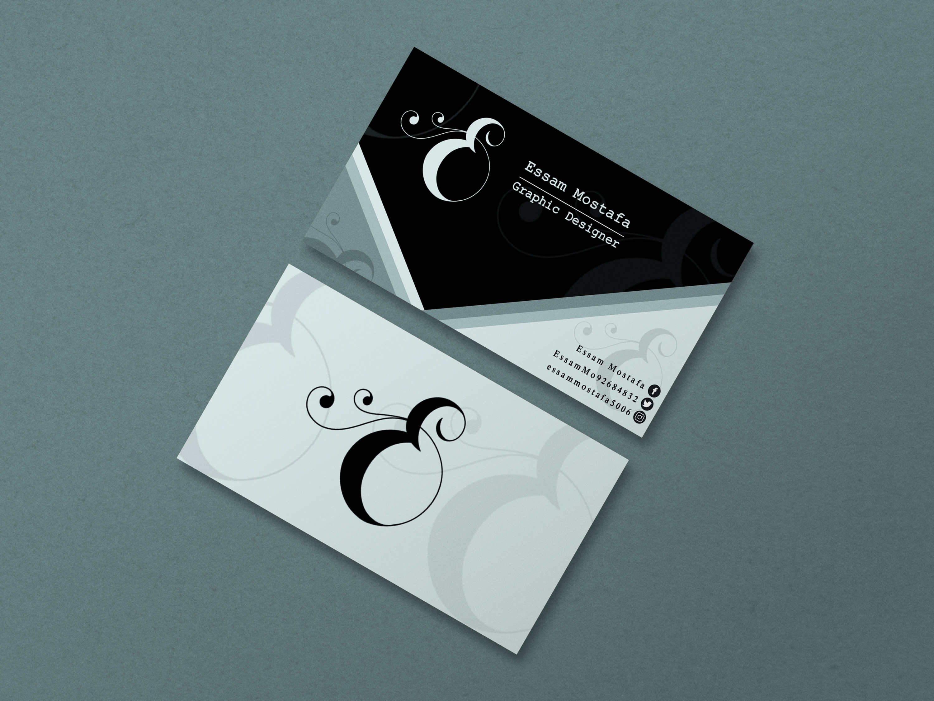 تصميم بيزنس كارد او كارت اعمال شخصي