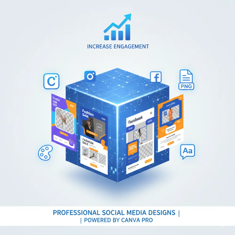 تصميم بوستات سوشال ميديا احترافية وقابلة للتعديل على Canva