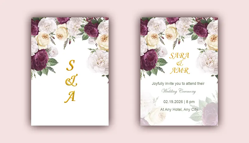 تصميم دعوات المناسبات و المعايدات