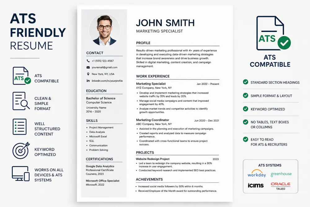 Professional CV Design | سيرة ذاتية احترافية متوافقة مع ATS