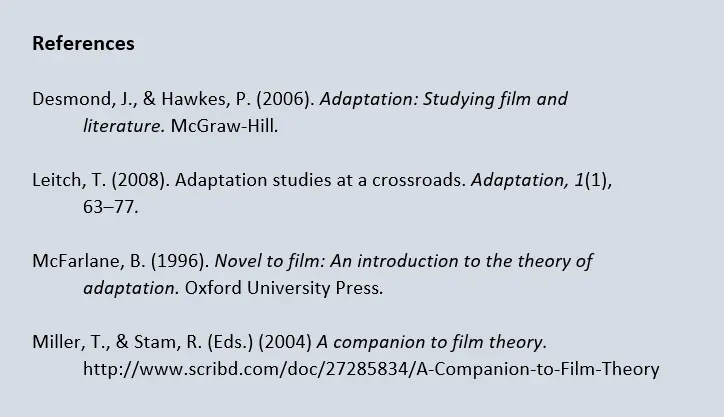 تنسيق المراجع للأبحاث ورسائل الماجستير والدكتوراه