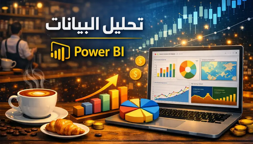 تحليل وتصميم داشبورد  باستخدام Power BI