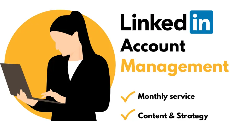 ادارة حساب LinkedIn