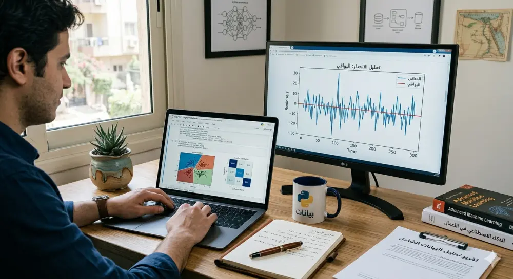 "بناء نماذج Machine Learning احترافية مع تقرير كامل"