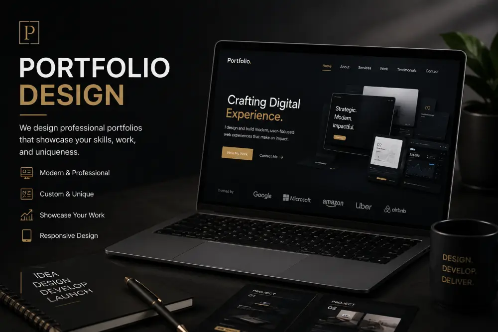 سأصمم لك Portfolio احترافي يعرض أعمالك ومهاراتك بشكل مميز
