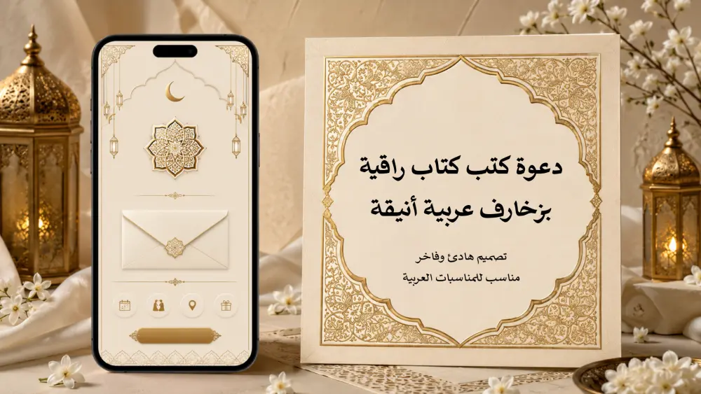بطاقة دعوة إلكترونية تفاعلية للأفراح والمناسبات