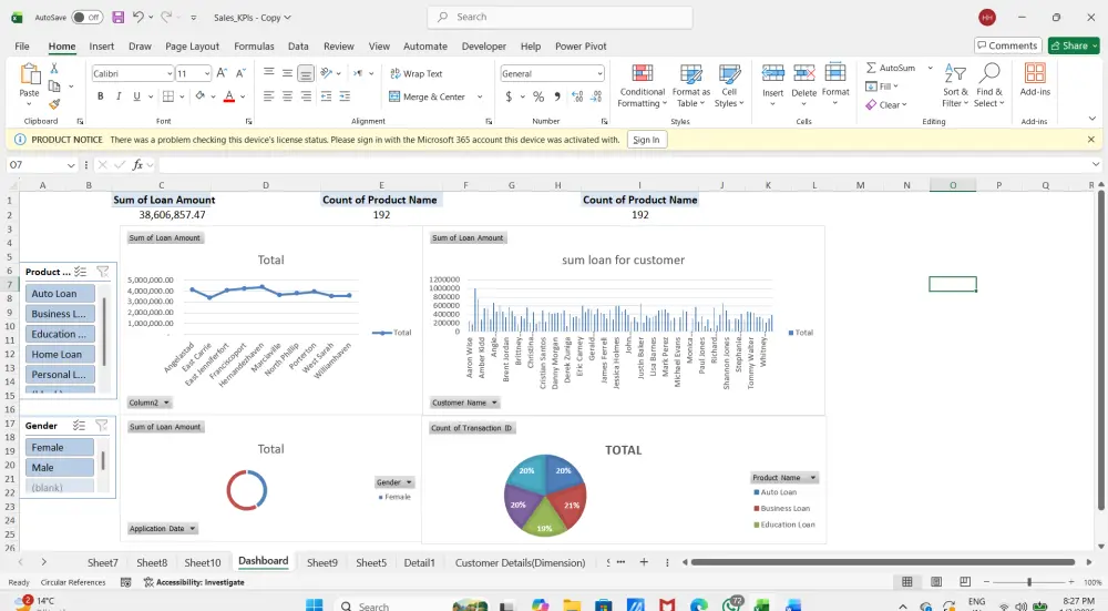 تصميم لوحات تحكم (Dashboards) احترافية وتفاعلية باستخدام Excel