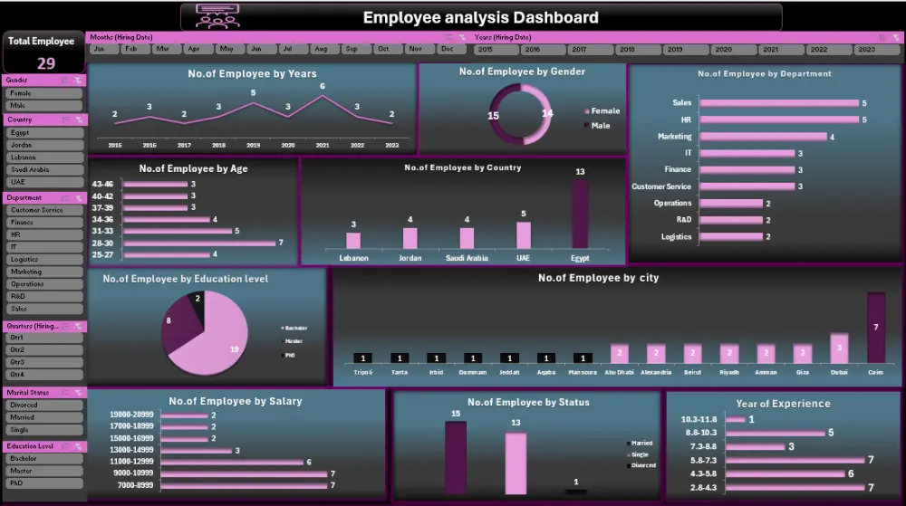 خدمة تحليل البيانات باستخدام الإكسيل ( EXCEL )