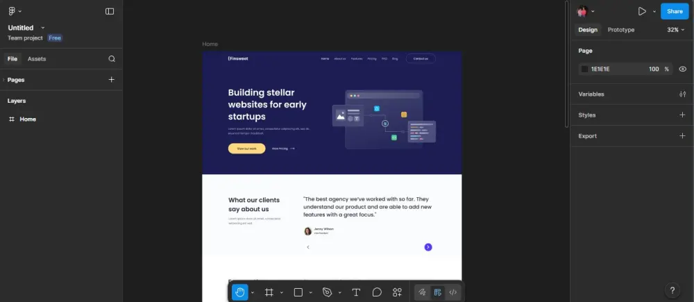 تحويل تصميم Figma إلى موقع HTML, CSS