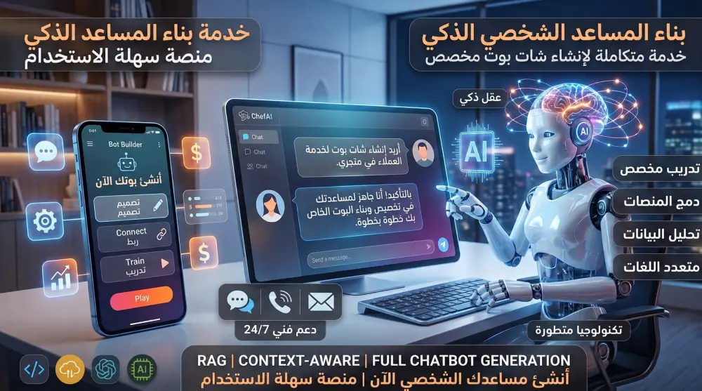 تصميم وتطوير مساعد ذكي ومتطور "Ai chat bot" باستخدام تقنية RAG