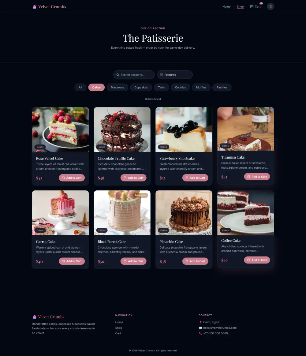 تصميم وتطوير موقع متجر إلكتروني احترافي باستخدام React وTailwind CSS