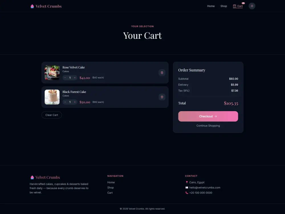 تصميم وتطوير موقع متجر إلكتروني احترافي باستخدام React وTailwind CSS