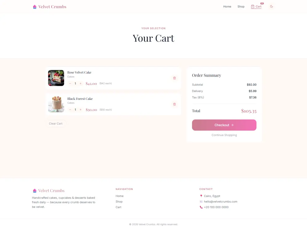 تصميم وتطوير موقع متجر إلكتروني احترافي باستخدام React وTailwind CSS