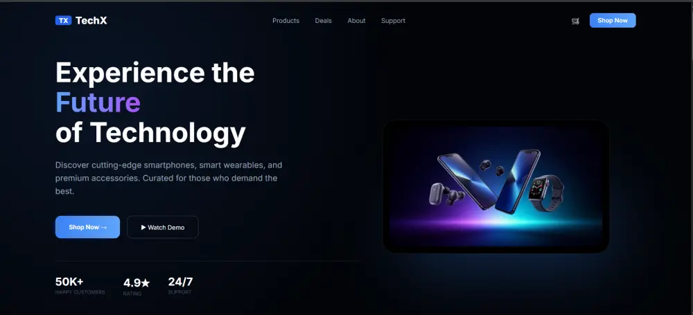 تصميم صفحة هبوط احترافية landing page