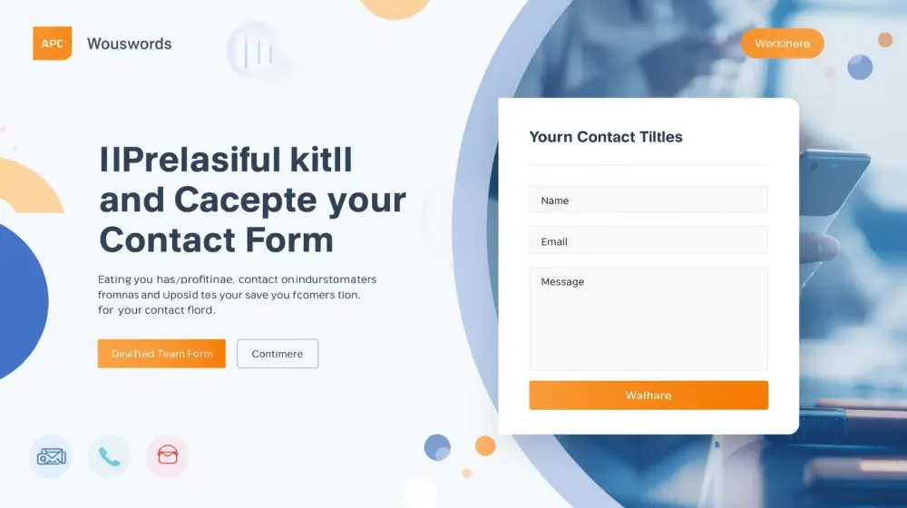إضافة Contact Form احترافي للموقع يعمل بكفاءة