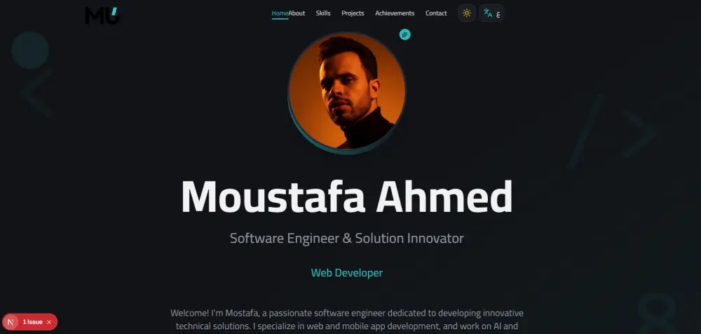 Create a Professional Personal Portfolio Website | إنشاء بورتفوليو شخصي احترافي