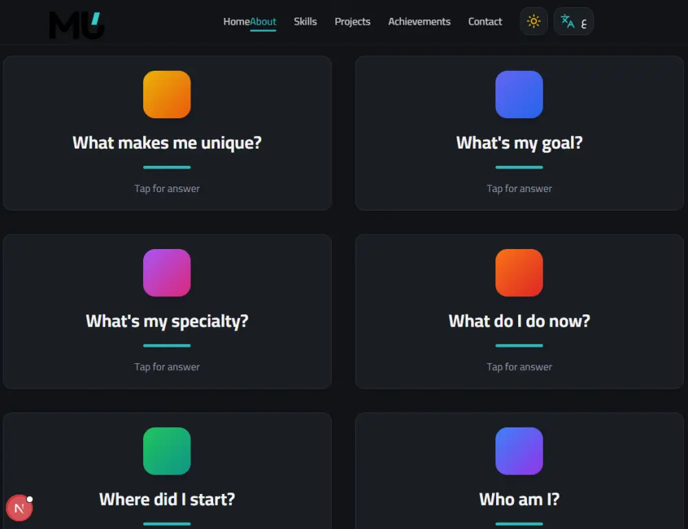 Create a Professional Personal Portfolio Website | إنشاء بورتفوليو شخصي احترافي