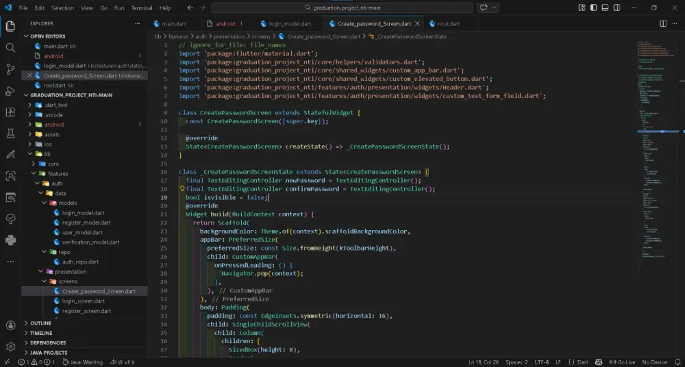 حل أخطاء (Bugs) وتطوير ميزات إضافية لتطبيقات Flutter.