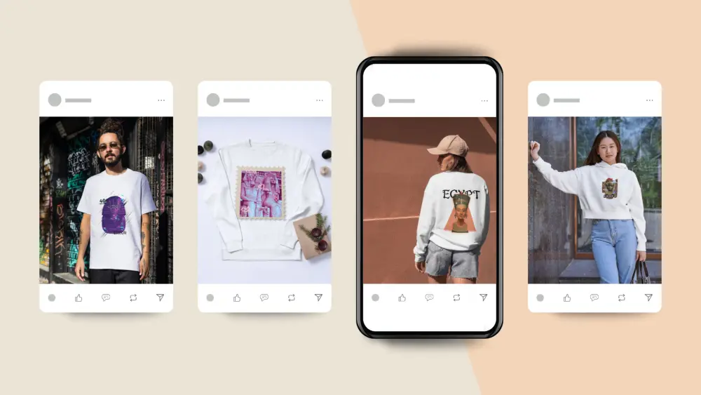 3 تصميمات جاهزة للطباعة على الملابس ب 5$