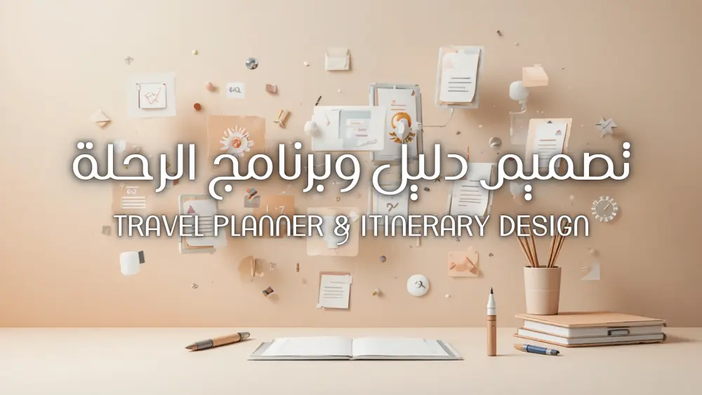 تصميم دليل وبرنامج رحلة منظم و جذاب