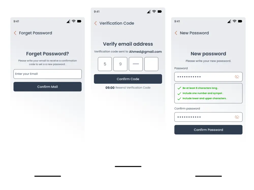 تصميم UI UX لتطبيق موبايل بواجهة عصرية
