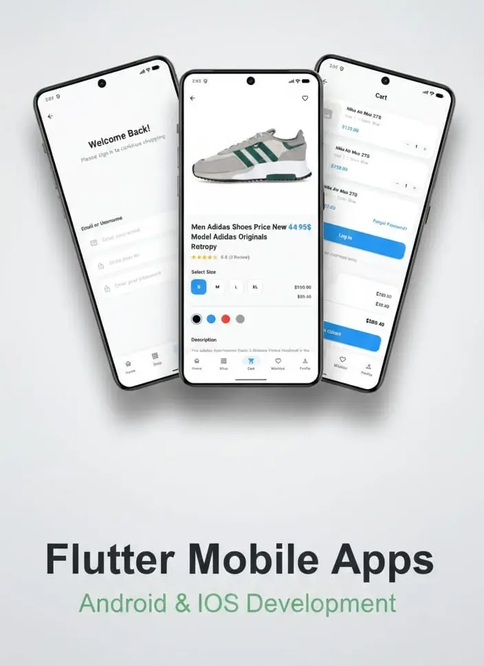 "برمجة تطبيق موبايل احترافي (Android & iOS) باستخدام Flutter