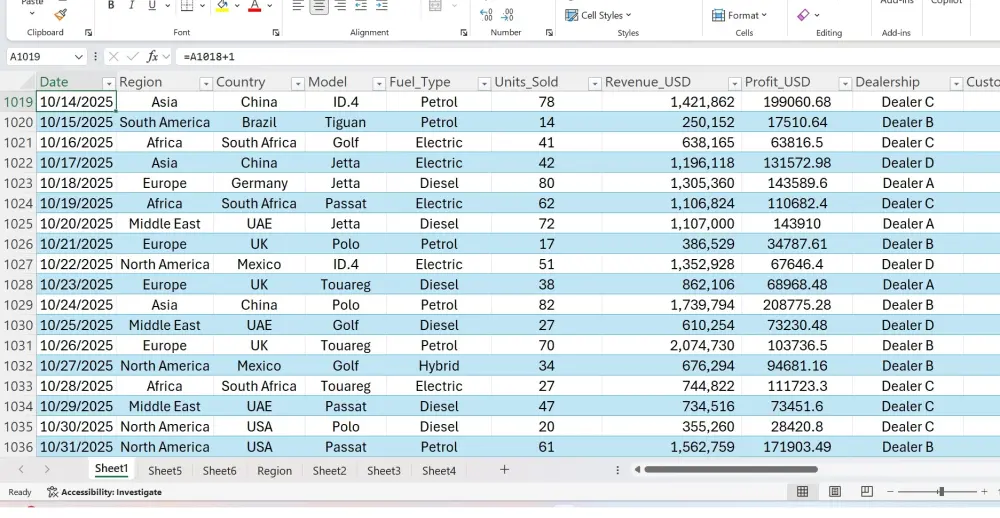 إدخال بيانات على ملفات Microsoft Excel
