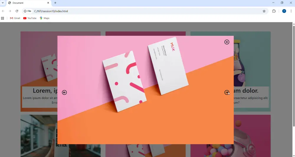 تصميم موقع احترافي لعرض الصور بشكل متتالي (Image Slider) بشكل أنيق وسريع التصفح، مع إمكانية التحكم في التنقل بين الصور وإضافة تأثيرات حركة بسيطة لتحسين تجربة المستخدم، متوافق مع جميع الأجهزة."