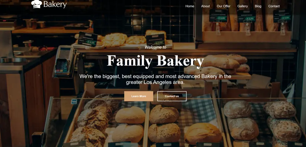 📌 عنوان الخدمة: تصميم وتطوير موقع مخبوزات (Bakery) احترافي بتصميم عصري ومتجاوب 🥐