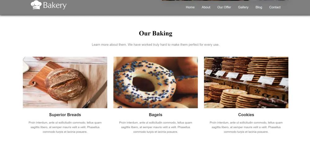 📌 عنوان الخدمة: تصميم وتطوير موقع مخبوزات (Bakery) احترافي بتصميم عصري ومتجاوب 🥐