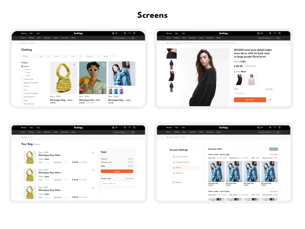 تصميم واجهات مواقع إلكترونية وهبوط (Web UI/UX) احترافية ومتجاوبة