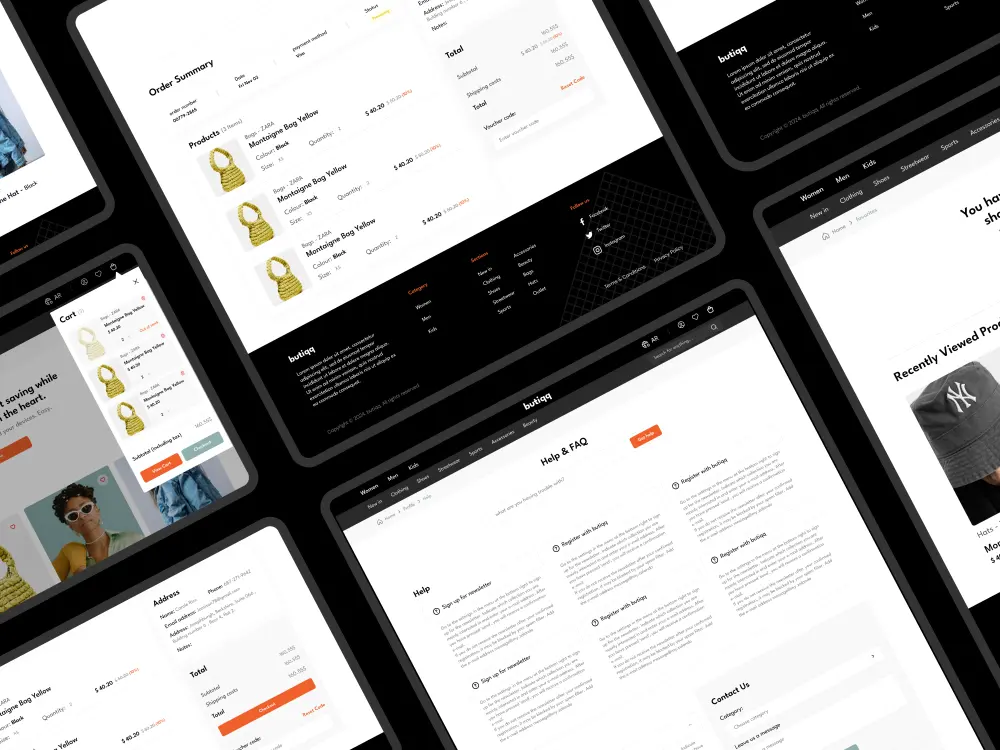تصميم واجهات مواقع إلكترونية وهبوط (Web UI/UX) احترافية ومتجاوبة
