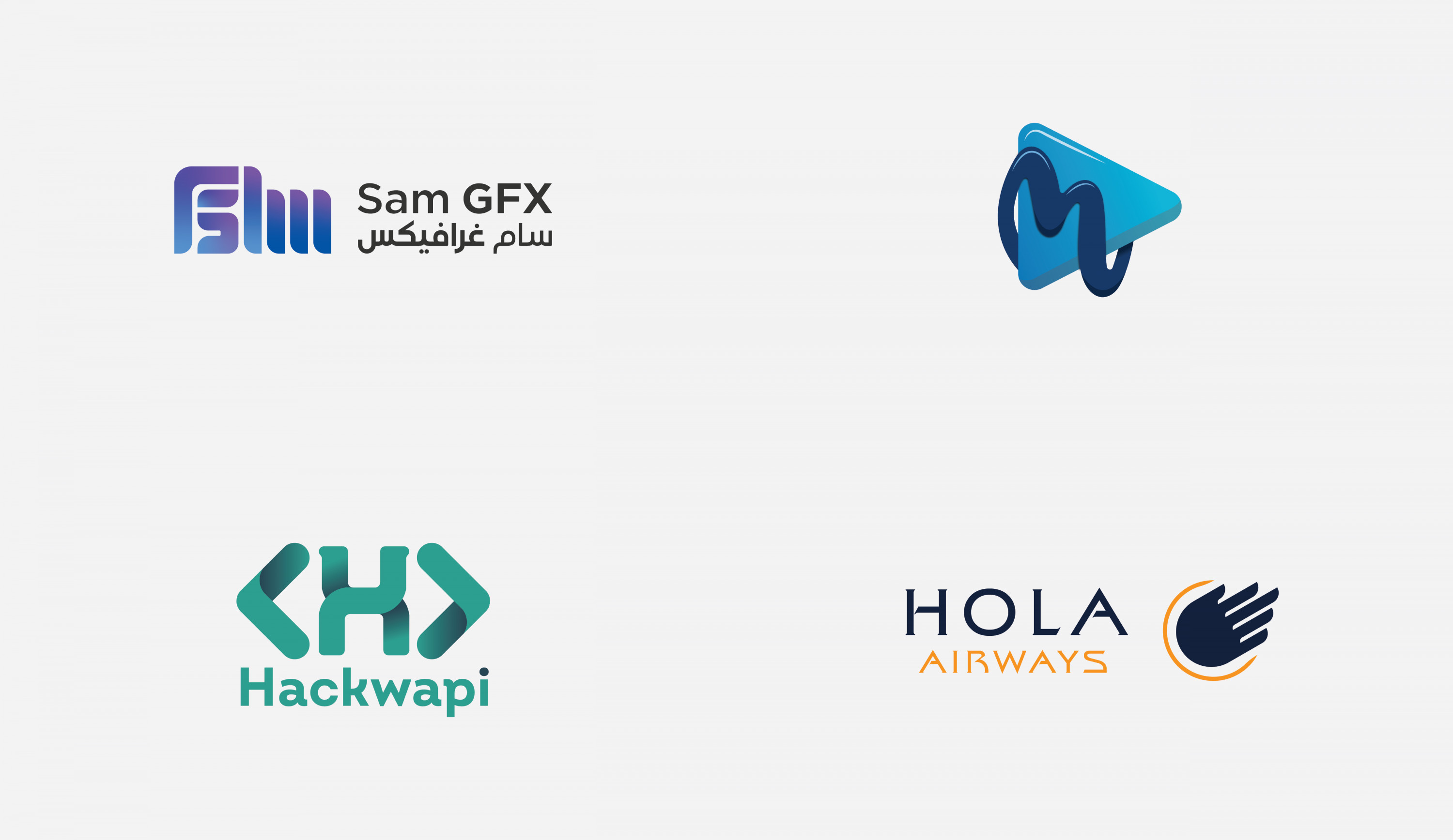 سأقوم بعمل تصميمات شعار مبسطة ومبتكرة ذات جودة عالية