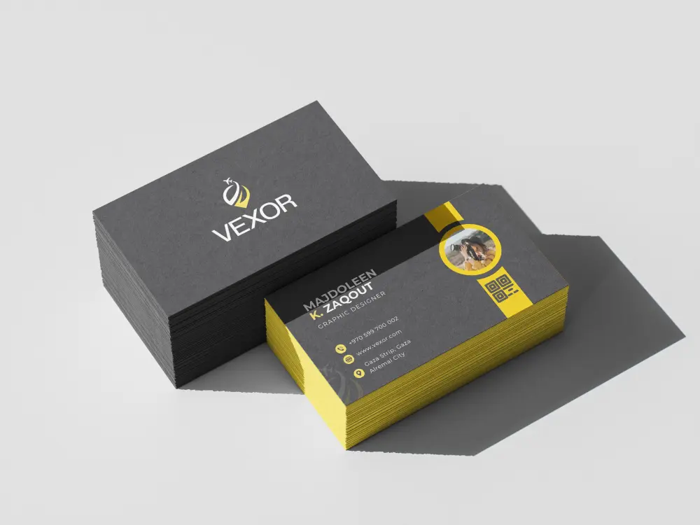 تصميم كرت شخصي وورقة مراسلات احترافية