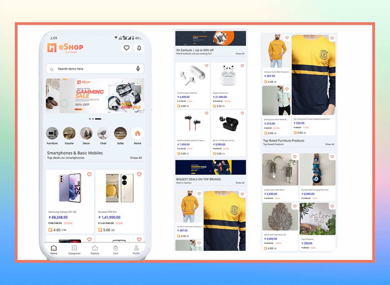 ترخيص لتطبيق سوق إلكترني متعدد البائعين