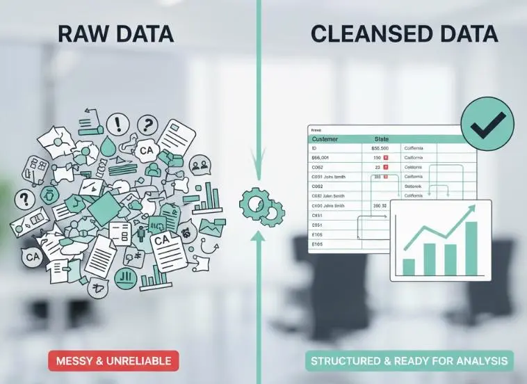 تنظيف وتجهيز البيانات باستخدام Python بشكل احترافي (Data Cleaning & Preprocessing)