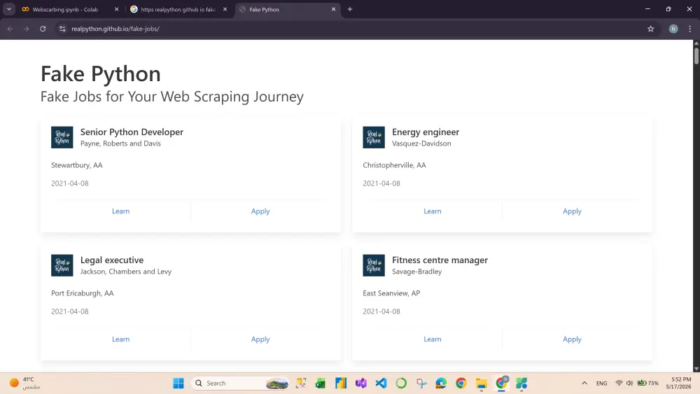 Web Scraping واستخراج البيانات من المواقع باحترافية