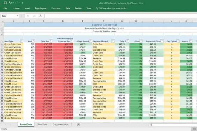 خدمة إدخال البيانات وتنظيم ملفات Excel وWord باحترافية ودقة عالية