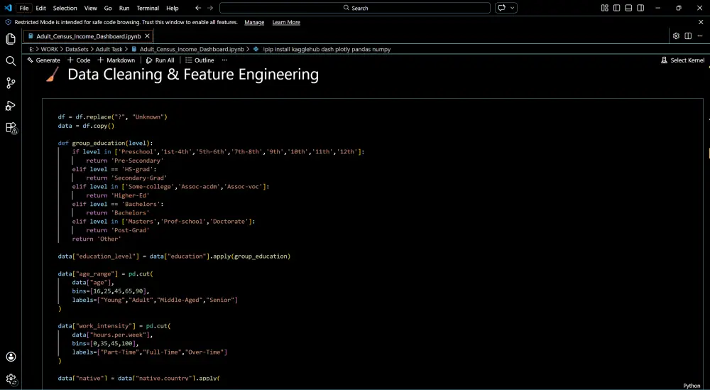 Data Cleaning & Basic Analysis