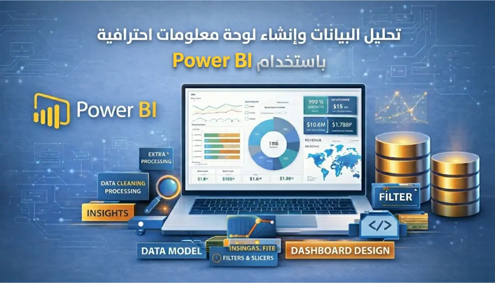 تحليل البيانات وتصميم Dashboard تفاعلي احترافي باستخدام Power BI
