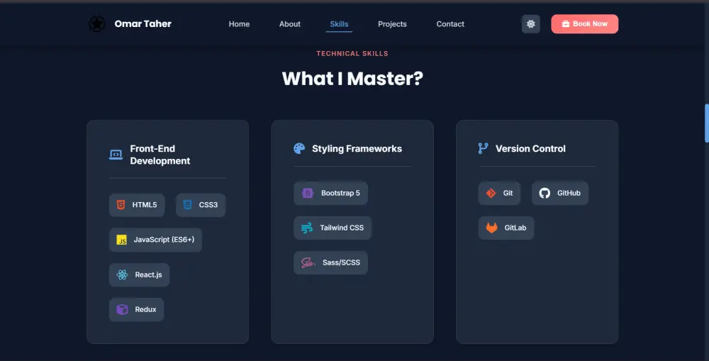تصميم بورتفوليو مميز وواجهة تجذب العملاء