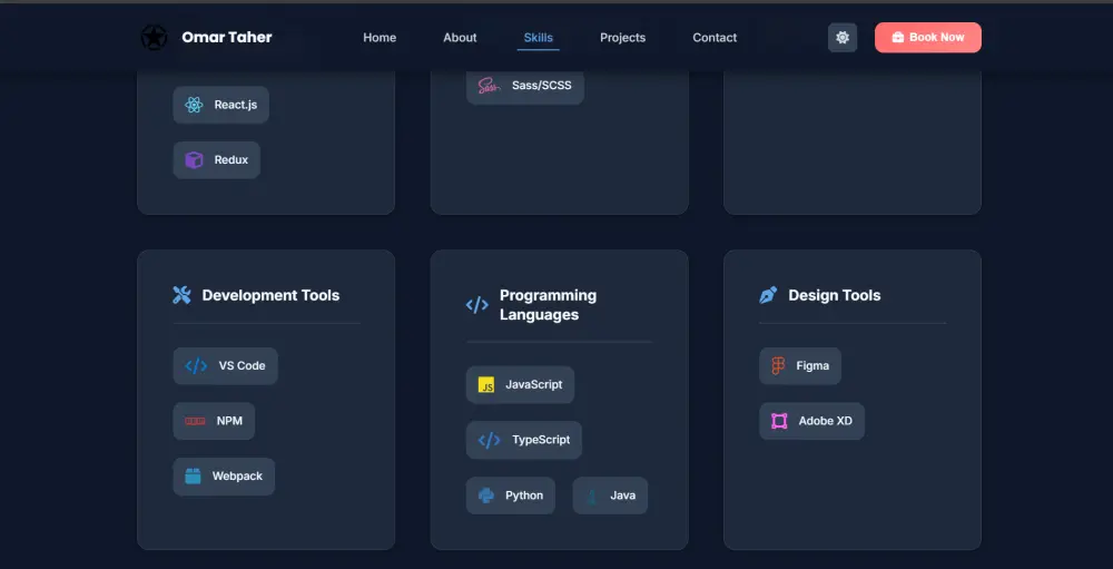 تصميم بورتفوليو مميز وواجهة تجذب العملاء