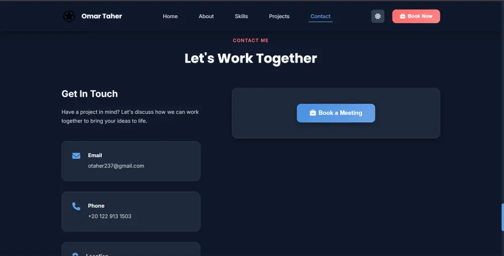 تصميم بورتفوليو مميز وواجهة تجذب العملاء
