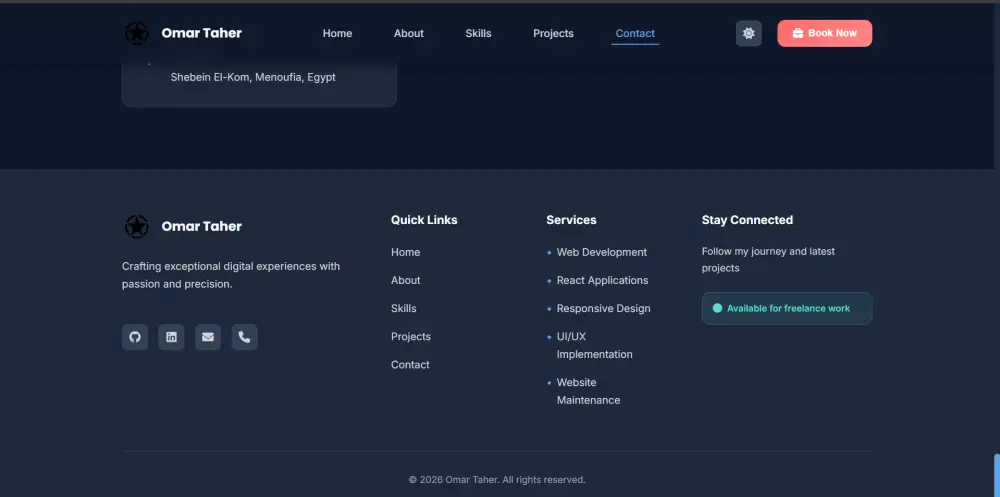 تصميم بورتفوليو مميز وواجهة تجذب العملاء